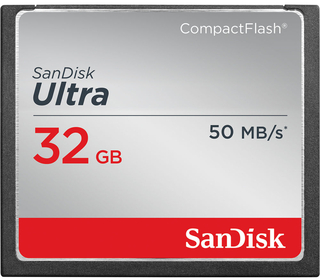 Модуль памяти  CompactFlash Card  32 Gb Sandisk Ultra 333x, 50 Mb/ s (SDCFHS-032G-G46)