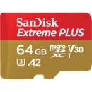 Карта памяти  Micro SD  64 Gb Sandisk Extreme для экшн-камер/ дронов UHS-I A2 (SDSQXA2-064G-GN6AA)