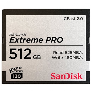 Модуль памяти  CFast 512 Gb Sandisk Extreme Pro (525 Мb/s) (SDCFSP-512G-G46D)