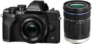 Цифровой  фотоаппарат Olympus OM-D E-M10 mark IV kit 14-42mm /  40-150mm black