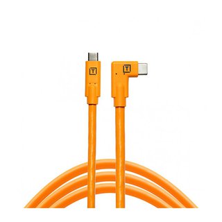 Кабель Tether Tools TetherPro USB-C to USB-C Right Angle 4.6m, оранжевый (CUC15RT-ORG)