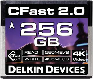 Карта памяти Delkin Devices Cinema CFast 2.0 256GB 560X 4K Video (DDCFST560256)